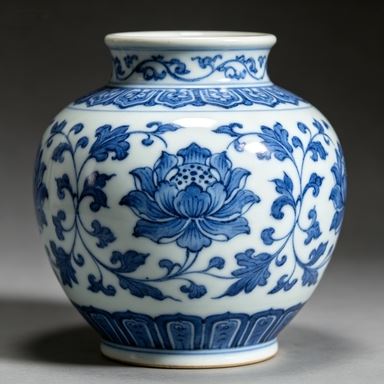 Vintage kék-fehér porcelán